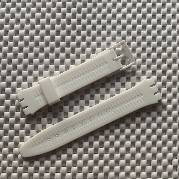 White Watch Band (Strap only) - fits Swatch Gent model - Picture 2 of 2